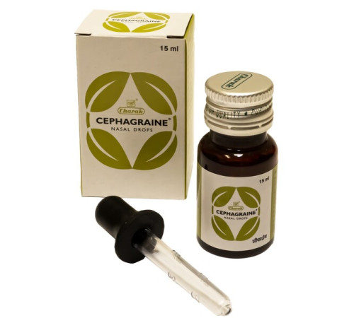 Назальные капли Цефагрейн Чарак (Cephagraine Nasal Drops Charak), 15 мл.