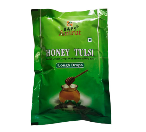 Леденцы от кашля Мед и Тулси Бапс Амрут (Honey & Tulsi Cough Drops Baps Amrut), 20 шт.