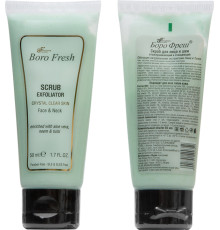 Скраб для лица и шеи Алоэ вера, Ним и Тулси Боро Фреш (Scrub exfoliator Aloe vera, Neem & Tulsi Boro Fresh), 50 мл.