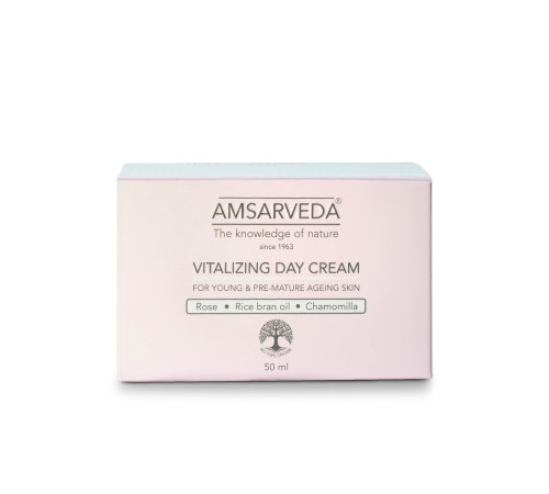 Крем для лица оживляющий дневной Амсарведа (Vitalizing Day Cream Amsarveda), 50 мл.