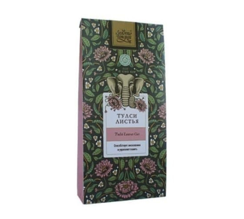 Тулси Листья Золото Индии (Tulsi Leaves cut), 100 г.