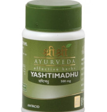 Яштимадху Шри Шри Аюрведа  (Yashtimadhu Sri Sri Ayurveda), 60 таб.