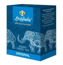 Чай зеленый индийский листовой Оригнальный Бестофиндия (Original Indian Green Tea Bestofindia), 100 г.