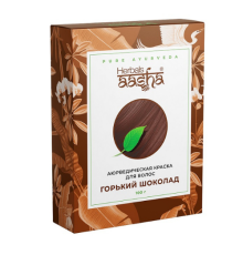 Аюрведическая краска для волос Горький шоколад Ааша Хербалс (Aasha Herbals), 100 г.
