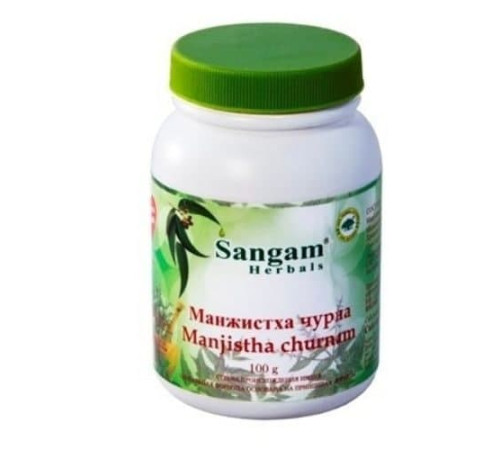 Манжистха Чурна Сангам Хербалс (Manjistha Churnam Sangam Herbals), 100 г.