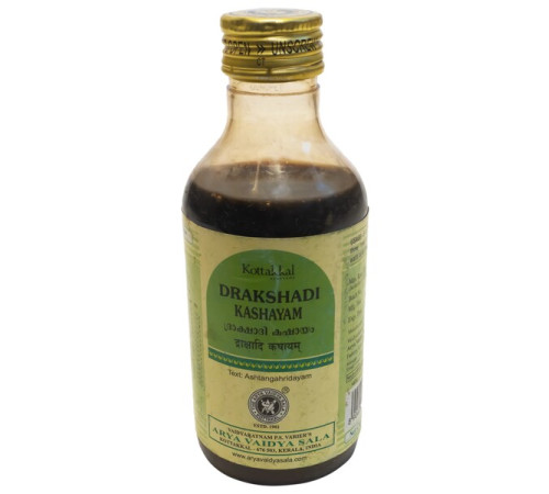 Дракшади Кашаям Арья Вадья Сала Коттаккал (Drakshadi Kashayam Arya Vaidya Sala Kottakkal), 200 мл.