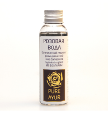 Органический Гидролат Розы дамасской из Болгарии Пьюр Аюр (Pure Ayur), 100 мл.
