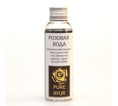Органический Гидролат Розы дамасской из Болгарии Пьюр Аюр (Pure Ayur), 100 мл.