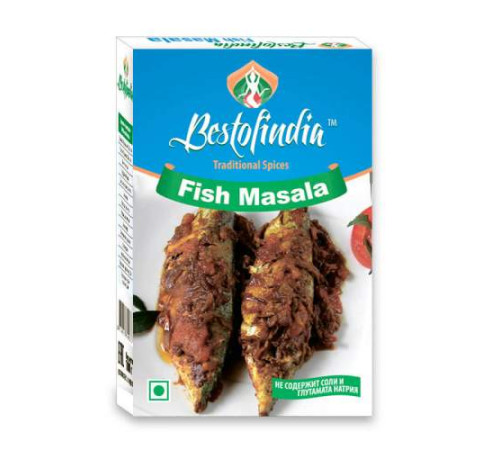 Смесь специй для рыбы Фиш Масала Бестофиндия (Bestofindia Fish Masala), 100г.