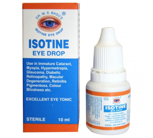 Глазные капли Айсотин (Isotine Eye Drop), 10 мл.