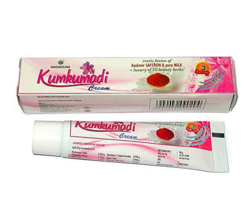 Омолаживающий крем для лица Кумкумади Нагарджуна (Kumkumadi cream Nagarjuna), 20 г.
