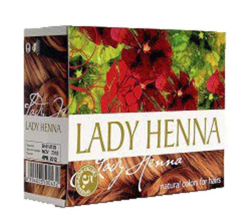 Краска для волос на основе хны Леди Хенна светло-коричневая (Lady Henna), 6 х 10 г.