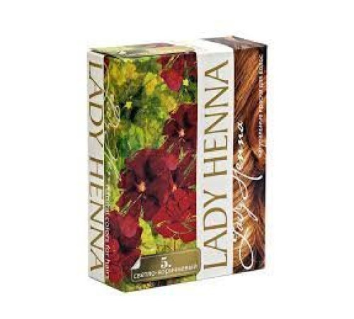 Краска для волос на основе хны Леди Хенна светло-коричневая (Lady Henna), 6 х 10 г.