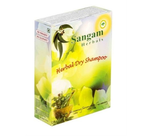 Сухой шампунь для волос на основе мыльного ореха Сангам Хербалс (Herbal Dry Shampoo Sangam Herbals), 100 г.