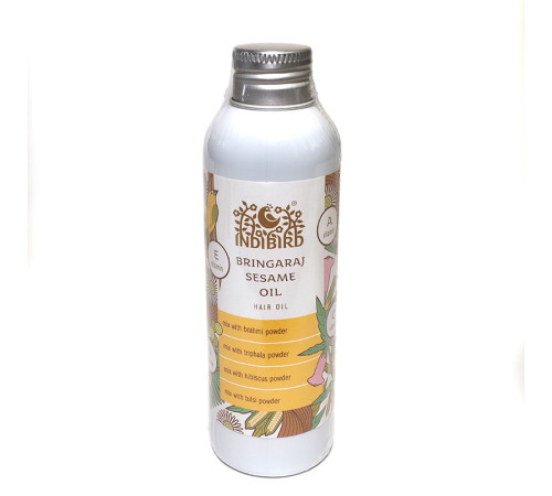 Брингарадж на кунжутном масле Индиберд (Bringaraj Sesame Hair Oil Indibird), 150 мл.