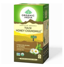 Чай Тулси с мёдом и ромашкой Органик Индия (Tulsi Honey Chamomile Organic India), 25 пак.