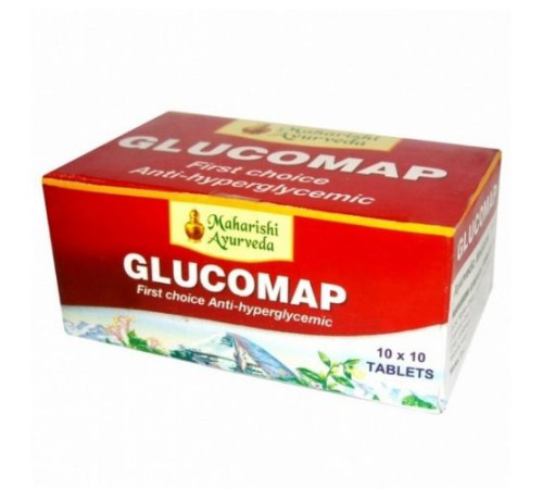 Глюкомап Махариши Аюрведа (Glucomap Maharishi Ayurveda), 100 таб.