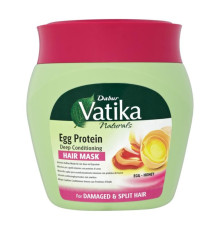 Маска для волос Яичный протеин Дабур Ватика (Egg Protein Deep Conditioning Hair Mask Dabur Vatika ), 500 г.