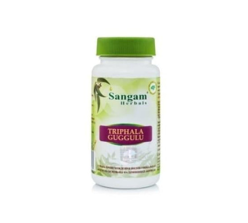 Трифала Гуггул Сангам Хербалс (Triphala Guggulu Sangam Herbals), 60 таб.