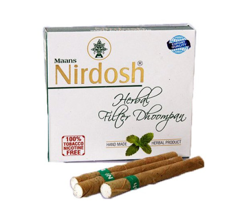 Аюрведический ингалятор с фильтром Нирдош (Maans Nirdosh Herbal Filter Dhoompan), 20 шт.