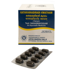 Катакакхадиради Кватхам Арья Вадья Сала Коттаккал (Katakakhadiradi Kwatham Arya Vaidya Sala Kottakkal), 100 таб.