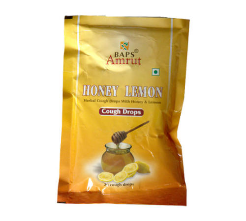 Леденцы от кашля Мед и Лимон Бапс Амрут (Herbal Cough Drops with Honey & Lemon Baps Amrut), 20 шт.