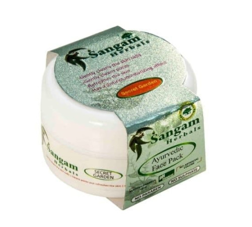 Аюрведическая сухая маска для лица «Тайный Сад» Сангам Хербалс (Ayurvedic Face Pack «Secret Garden» Sangam Herbals), 40 г.