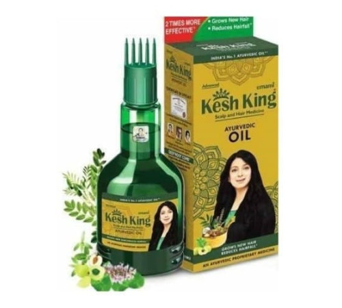 Аюрведическое Лечебное Масло для волос и кожи головы Кеш Кинг (Scalp and Hair Medicine Ayurvedic Oil Kesh King), 100 мл.