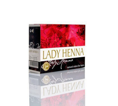Краска для волос на основе хны Леди Хенна темно-коричневая (Lady Henna), 6 х 10 г.