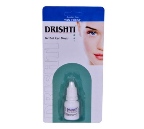 Капли для глаз с экстрактом сандала и белого лотоса Дришти Вин Траст (Herbal Eye Drops Drishti Win Trust), 10 мл.