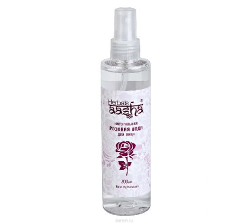 Натуральная розовая вода c пульверизатором Ааша Хербалс (Aasha Herbals), 200 мл.
