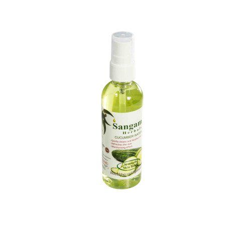 Тонер «Огуречная вода» Сангам Хербалс (Ayurvedic Skin Toner Cucumber Water Sangam Herbals), 100 мл.