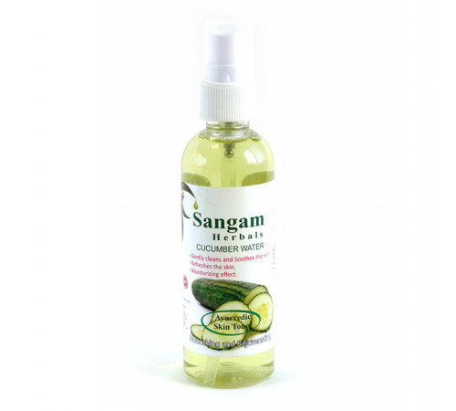 Тонер «Огуречная вода» Сангам Хербалс (Ayurvedic Skin Toner Cucumber Water Sangam Herbals), 100 мл.