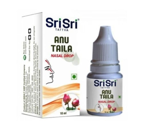 Ану Тайла Капли в нос Шри Шри Таттва (Anu Taila Nasal Drops Sri Sri Tattva), 10 мл.
